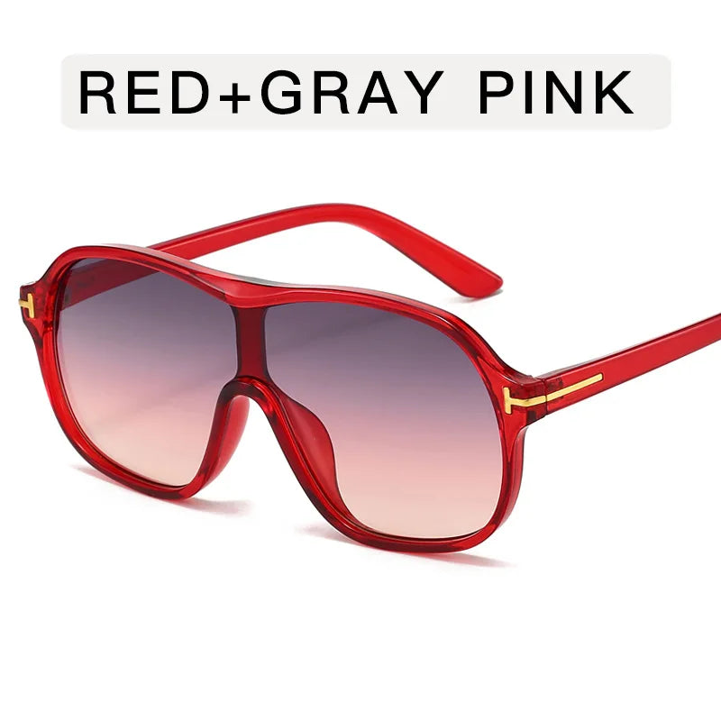 Retro Sunglasses T-Piece Large Frame Sun Glasses Trend Man Toad Eyewear Outdoor Fashion Sunscreen Eyeglasses UV400