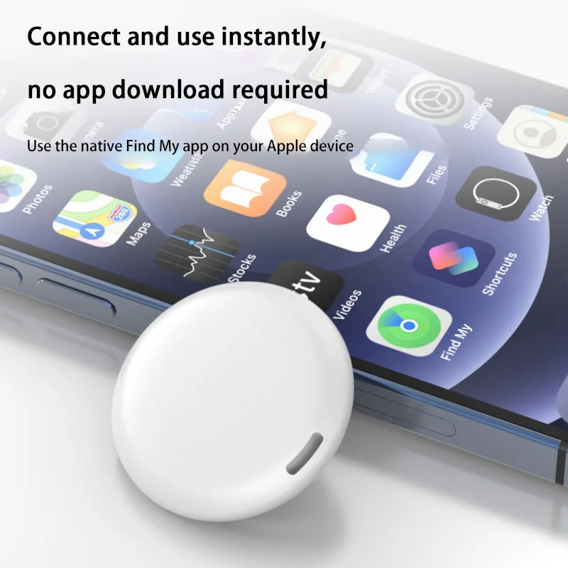Mini Global Position Systm Tracker Apple Find My Compatible Slim Design Global Location Anti-Lost Device For  Luggage Long Battery Life