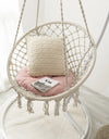 Nordic Style Hammock Chair Tassels Dreamy Round Hanging Chair Cotton Rope Macrame Swing Chairs