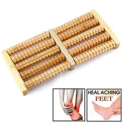 1 Piece Wooden Foot Roller Wood Care Massage Reflexology Relax Relief Massager Spa Gift Anti Cellulite Foot Massager Care Tool