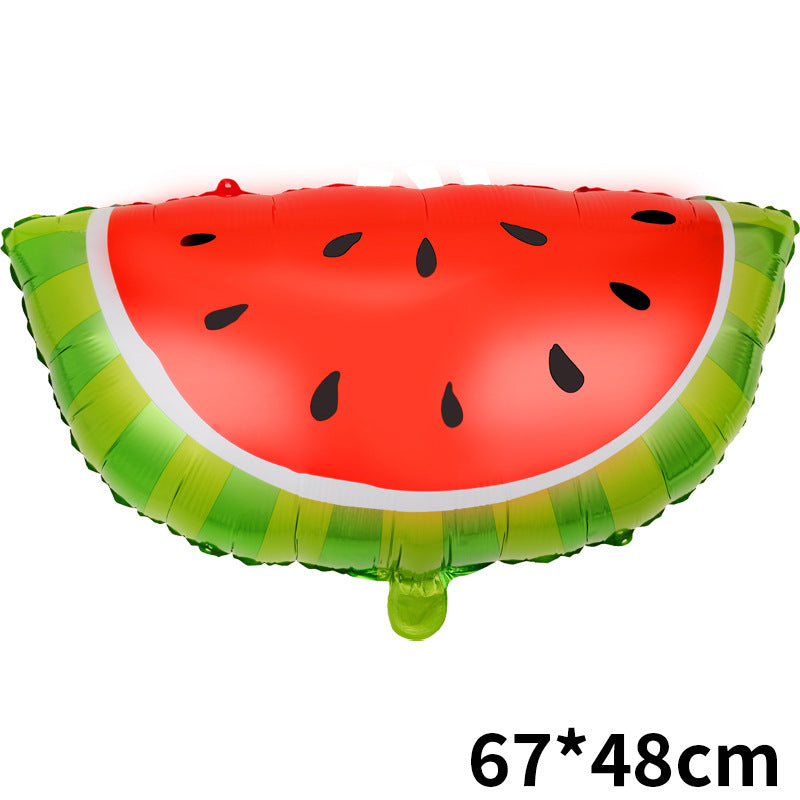 1PC Fruit Foil Balloon Peach Watermelon Strawberry Orange Pineapple Summer Party Decoration Supplies Kids Toy Gifts for Children