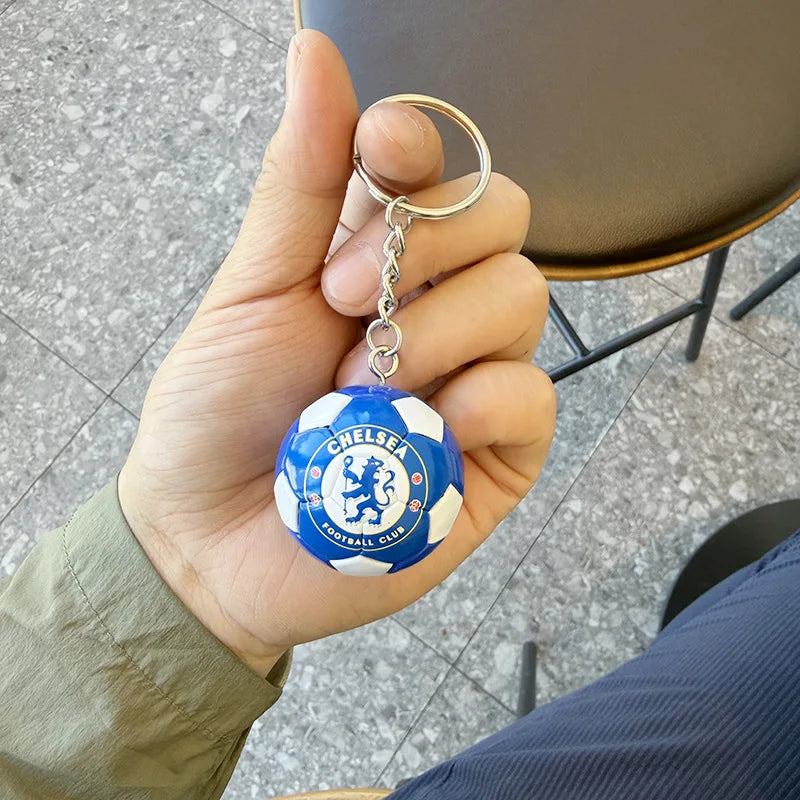 Football Club PU Keychain Soccer Fan Backpack Charm Collectible Gift