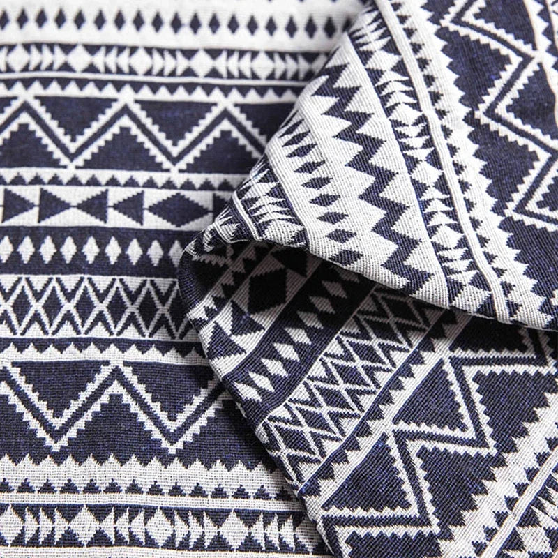 Thicken Cotton Linen Fabric, Ethnic Fabric, Polyester Printed Cloth, Pillow, Curtain Decorative Cloth, DIY Handmade, 20Colors