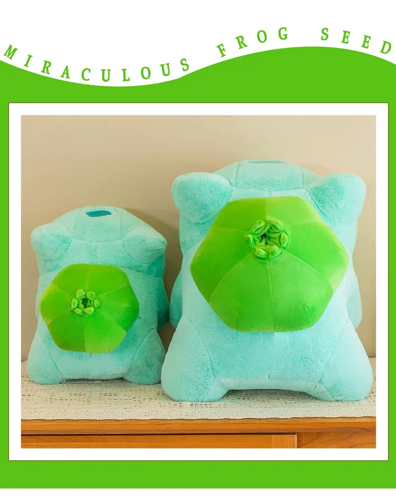 Bulbasaur Plush Stuffed Animal Soft Green Pillow