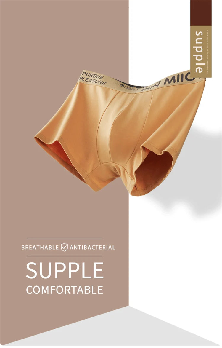 3-Pack Men’s Cotton Graphene Boxers – Soft, Antibacterial, 4XL Underwear