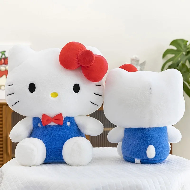 Kawaii Hello Kitty Plush Toy Sanrio Cute Hello Kitty Stuffed Doll for Kids Birthday Gift Valentine Present for Girls Soft Doll