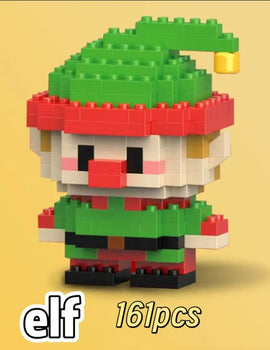 Christmas Gifts Micro Building Block Series Christmas Elk Deer Santa Claus Building Blocks City Snow House Xmas Tree Toys r