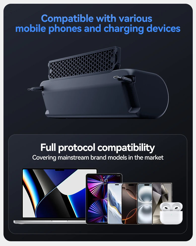 3 in 1 Rear Air Vent Docking Station with 120W Fast Charging for Tesla Model YL 2026