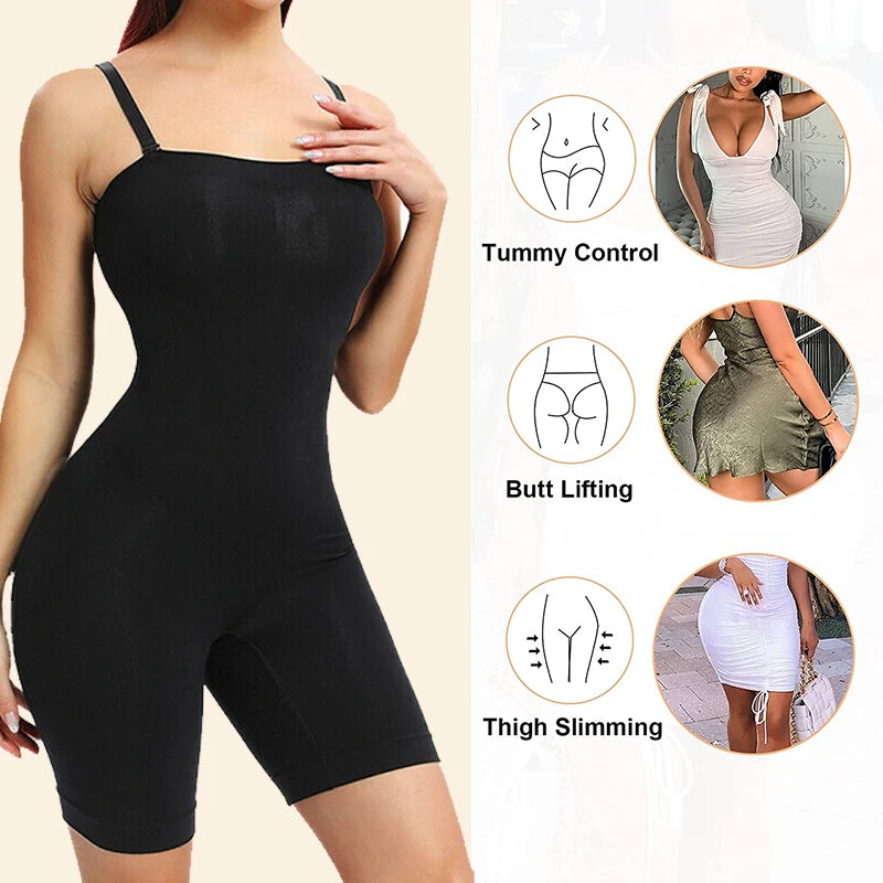 Women Strapless Shapewear Bodysuits Tummy Control Butt Lifter Body Shaper Waist Trainer