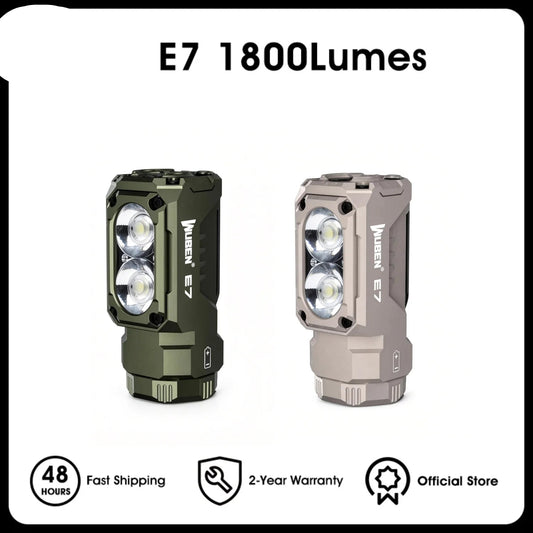 1800 Lumen Rechargeable Mini EDC LED Flashlight With Magnetic Base