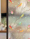 Privacy Window Film Opaque Static Cling Non Adhesive Film Bird Decals Decorative Glass Cover Tint Frosted Stickers for Home