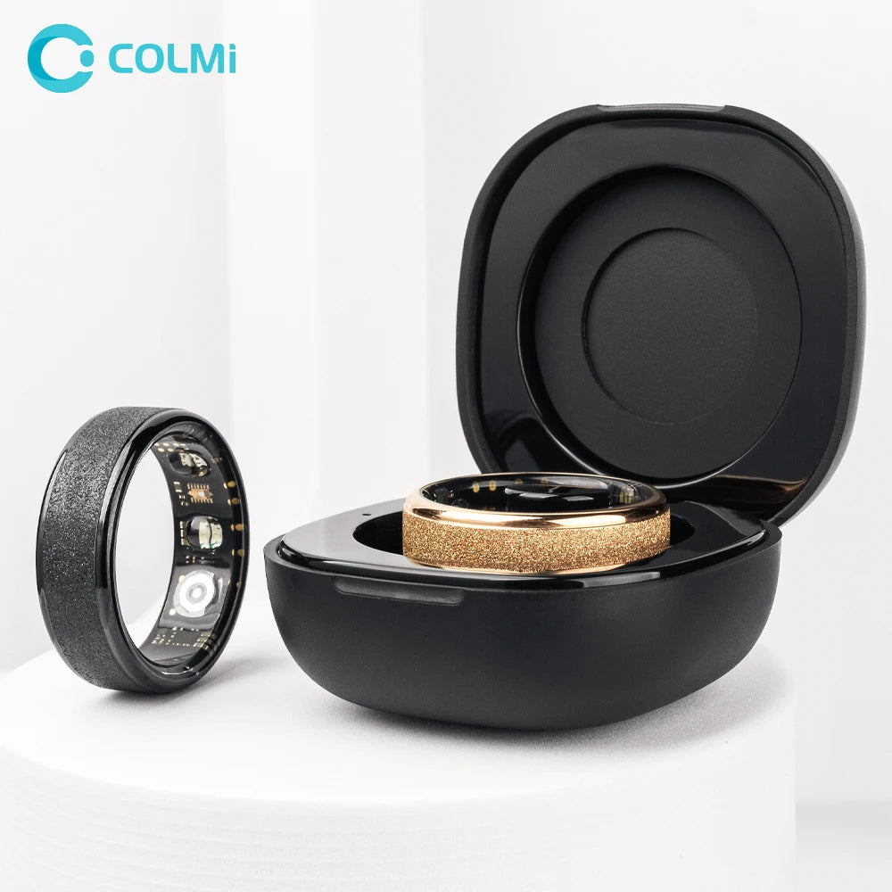 R10 Smart Ring with Charging Case for Men Women, Health and Sleep Monitor, 5ATM Waterproof, Multi-sport Mode
