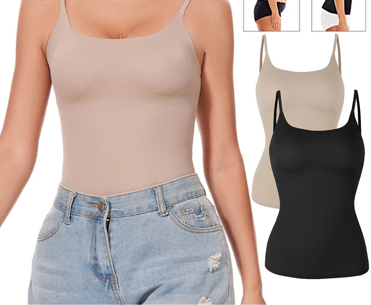 Women Shapewear Camisole Tank Top – Tummy Control Slimming Vest