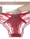 Lace Woman Panties XXL Plus Size Women's Underwear Transparent Sweet Cotton Crotch Briefs Soft Intimate Lingerie