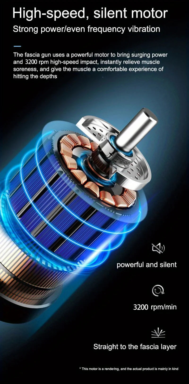 99 Level Massage  Fascia Deep Muscle Relax Body Neck Massager Electric Fitness Equipment Noise Reduction Male Female