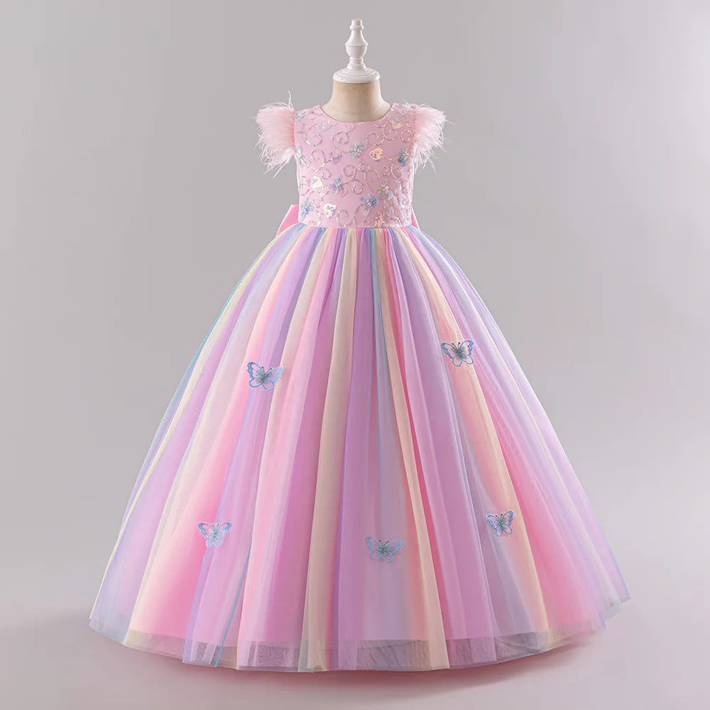 Girls Princess Dress - Fluffy Tulle Ball Gown for 1st Birthday/Wedding/Pageant | Flower Girl Party Dress