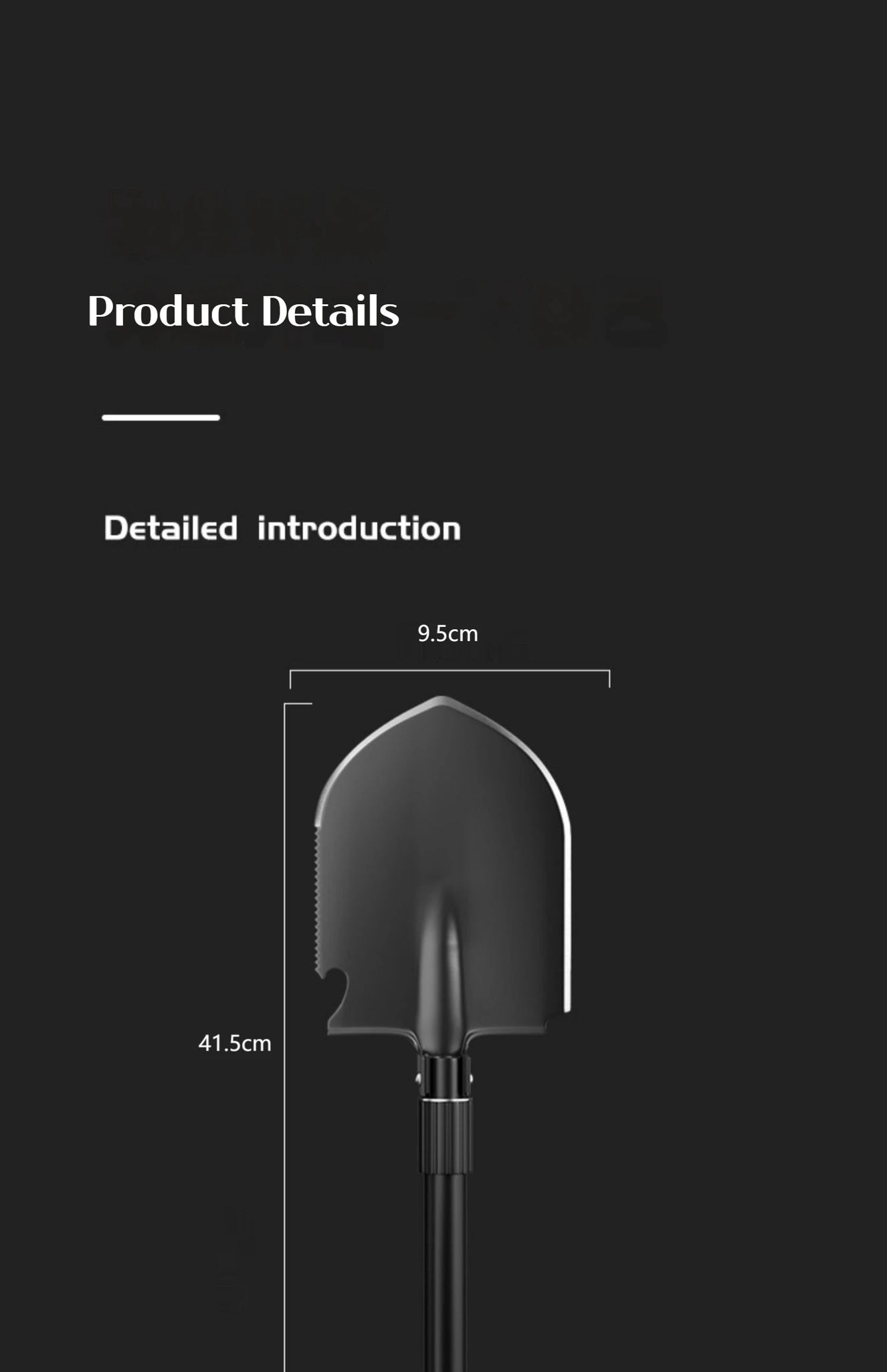 1pc Multifunctional Tactical Folding Shovel Survival Spade Saw Pickaxe Collapsible Engineer Shovel Stainless Steel