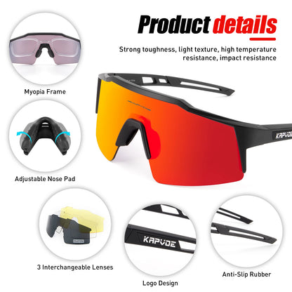 Polarized Cycling Sunglasses Outdoor Bicycle Glasses Men MTB Cycling Glasses Women Road Bike Glasses UV400 Bicycle Sunglasses