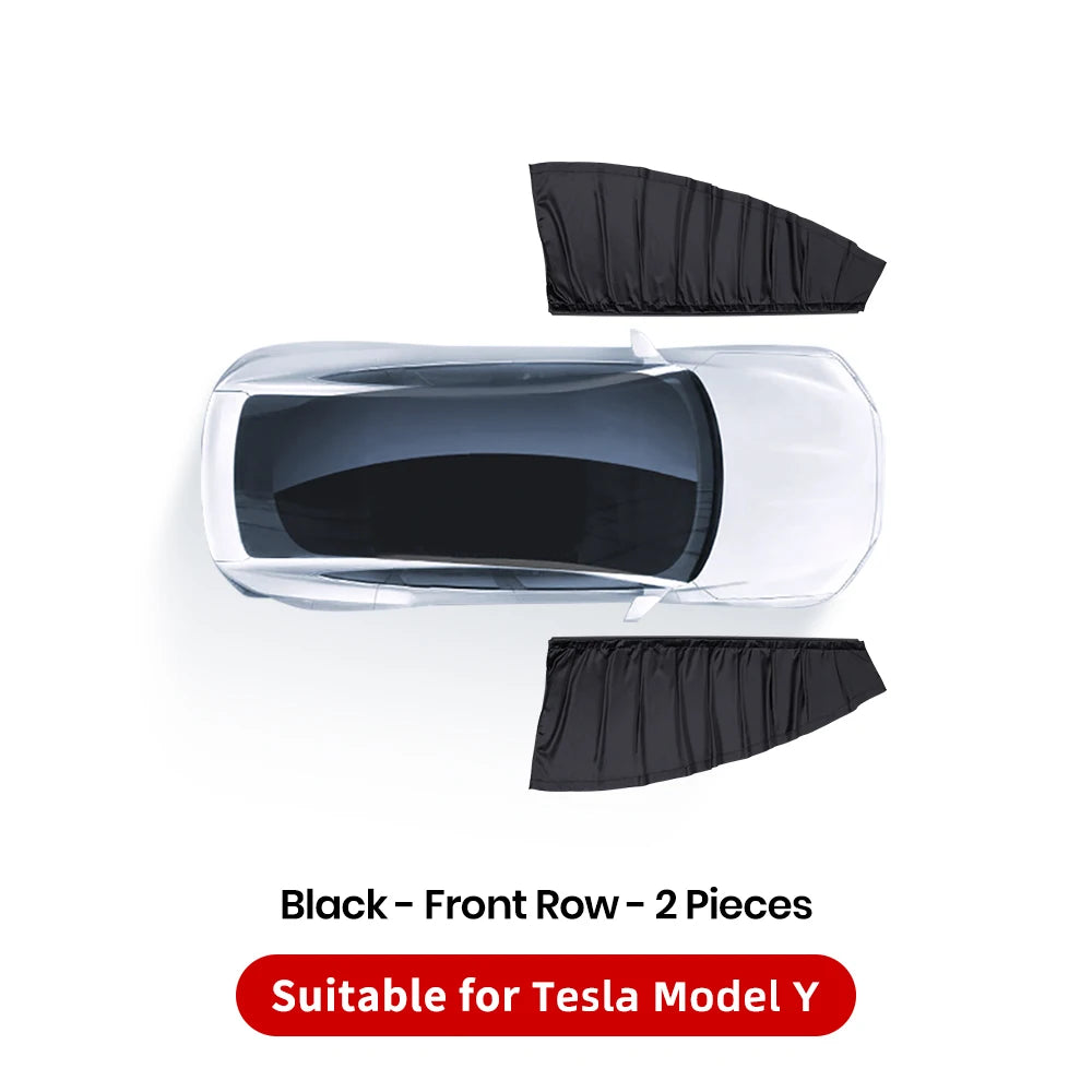 Ice Crystal Side Window Privacy Sunshade Set for Tesla Model 3 Y YL Highland Front and Rear Windshield Cover