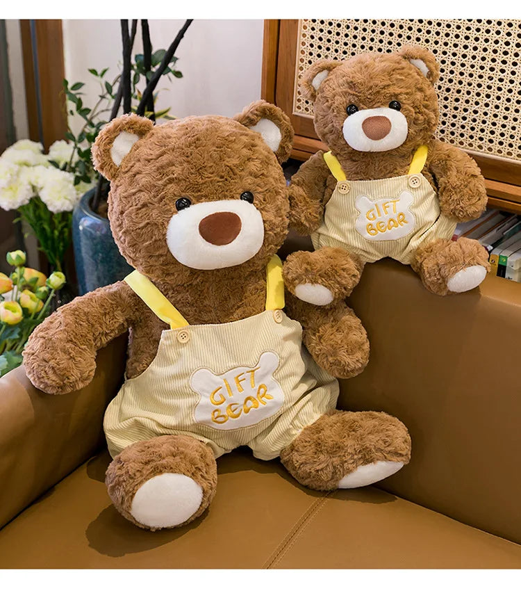 Kawaii Plush Teddy Bear Sitting Posture Stuffed Doll Soft Cute Cuddly Toy for Kids Birthday Xmas Gift Large Small Size Wholesale