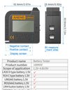 Max Digital Lithium Battery Tester Capacity Universal Test Checkered Load Analyzer Display Check AAA AA Button Cell