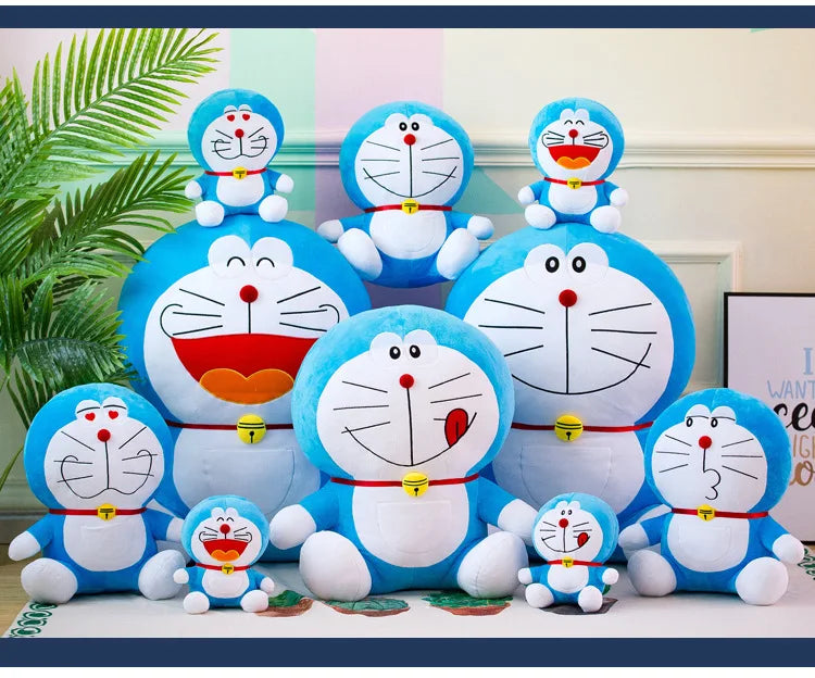 70cm Large Size cute Doraemon Plush Toy Stand By Me Cute Stuffed Plushie Doll Cartoon Cat Animal Sofa Bed Pillow Toy Gifts