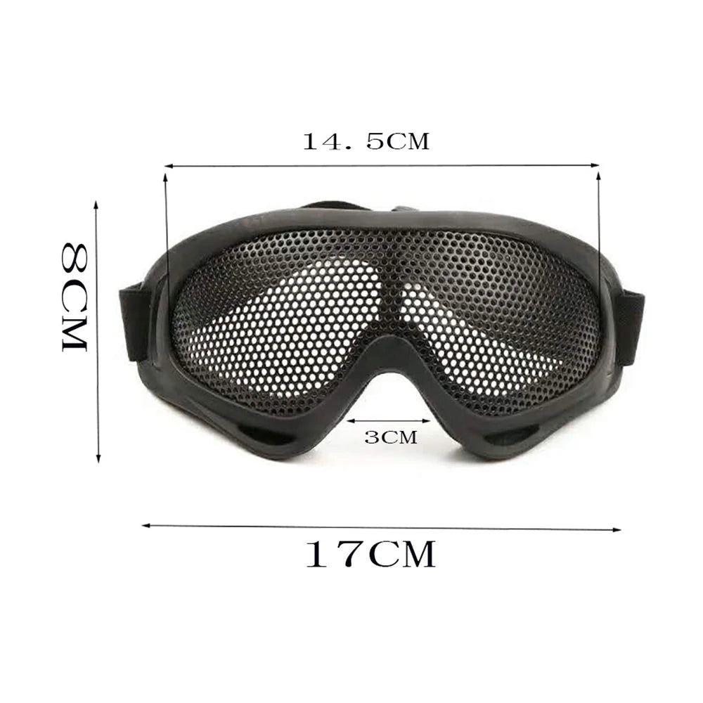 Outdoors Hunting Airsoft Goggles Tactical Paintball Shock Resistance Eyes Protecting Outdoor Sports Metal Mesh Glasses Goggle