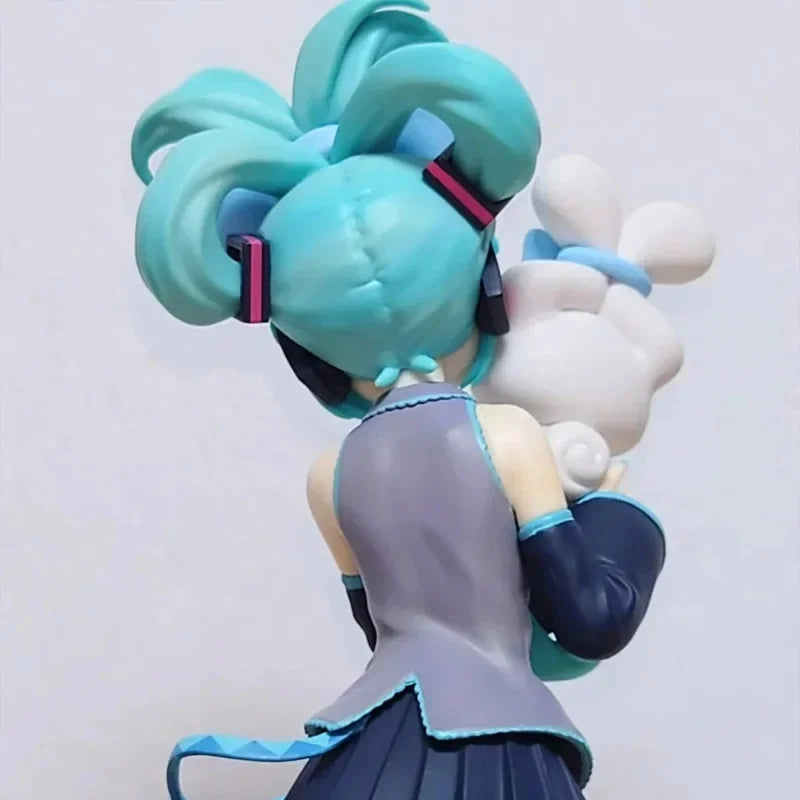 Anime Vocal Girl Figure with Cute Puppy Character PVC Collectible