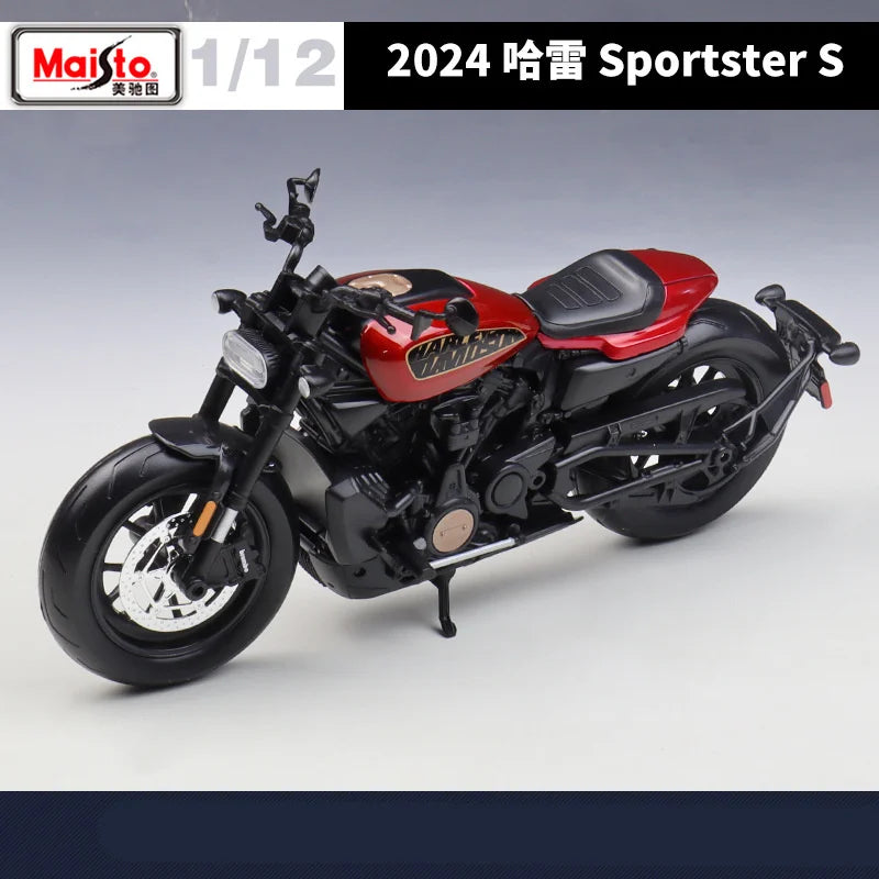 Diecast Harley Sportster S 1250S 2024 Motorcycle Model 1 to 12 Scale