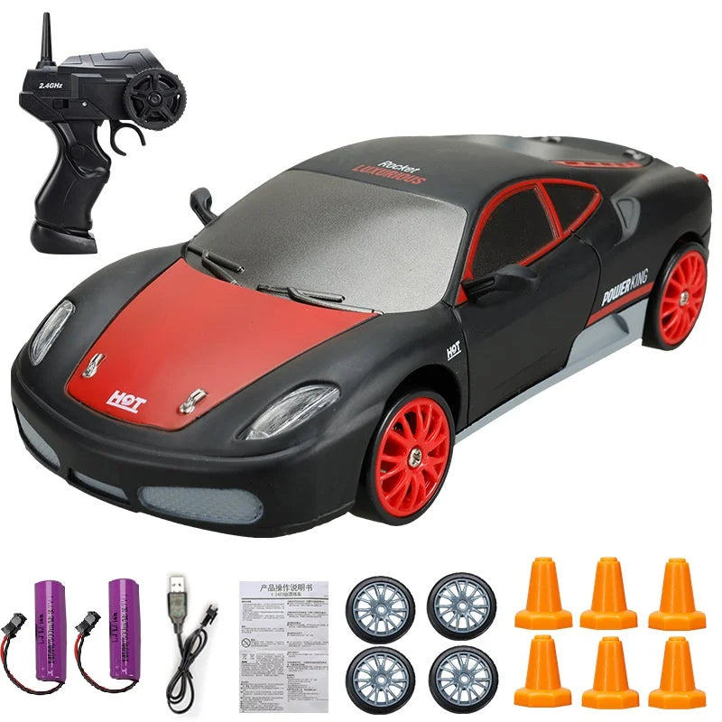 2.4G Drift Rc Car 4WD RC Drift Car Toy Remote Control GTR Model AE86 Vehicle Car RC Racing Car Toy for  Christmas Gifts