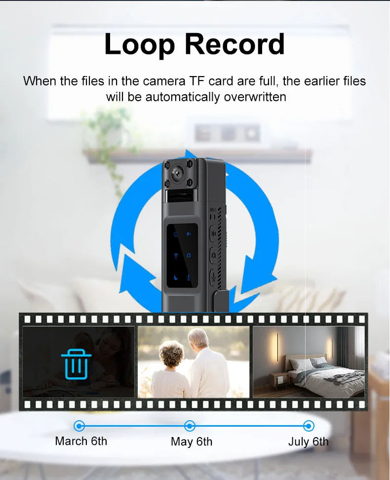 WIth Wifi Hotspot Mini Camera 1080P Portable Digital Video Recorder Body Camera Night Vision DVR Miniature Camcorder