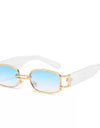 Sunglasses Fashion Rectangle Mens Womens Steampunk Sunglasses UV400 Outdoor Riding Fishing Party Glasses