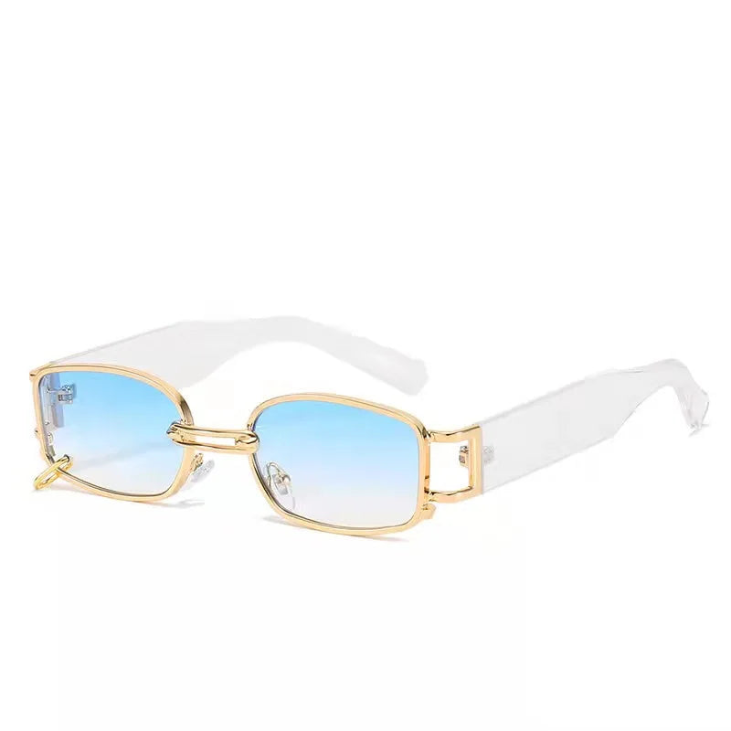 Sunglasses Fashion Rectangle Mens Womens Steampunk Sunglasses UV400 Outdoor Riding Fishing Party Glasses