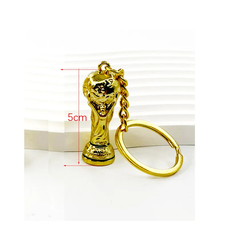 2026 Football Trophy Keychain Soccer Fan Backpack Charm Collectible
