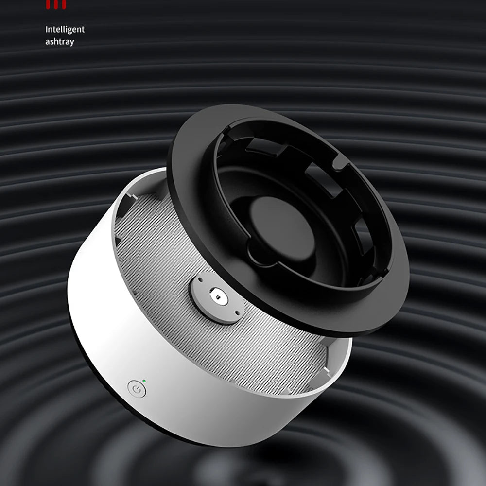 Electronic Smokeless Ashtray Air Purification Anion 360 Degree SurroundAutomatic Smoke Removal Smokeless Aromathera Desk Ornamen