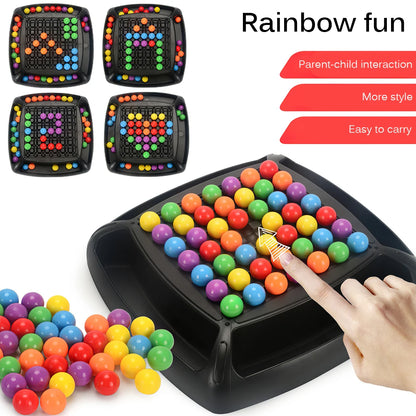 Rainbow Ball Puzzle Magic Chess Board Games Elimination Training Colorful Interactive Jigsaw Montessori Set Educational toys