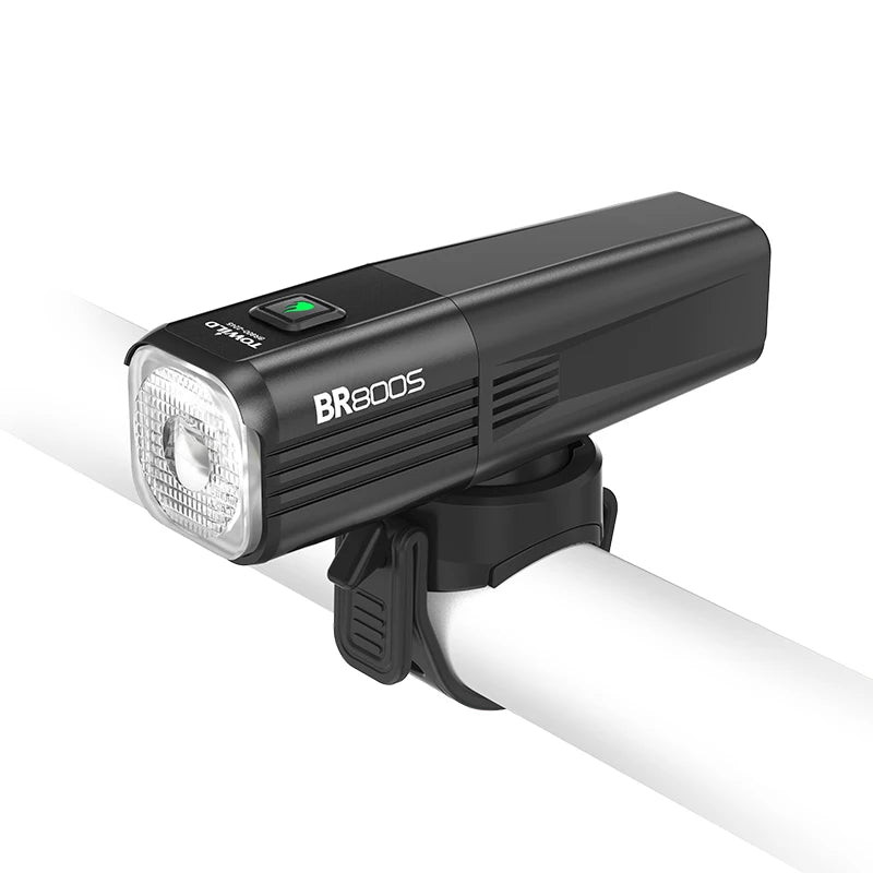 BR800S Bicycle Light 800LM Bike Light Battery replaceable Aluminum Front Lamp Type-C Charging Mtb Road Cycling Headlights