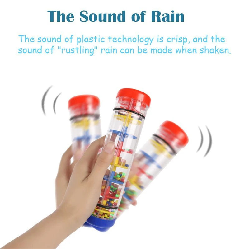 Rainmaker  Toys Rain Stick for Babies 0 6 12 Months  Rattles Toy Rainmaker Musical Instrument Montessori Sensory Toys