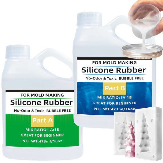 Platinum Translucent Silicone Mold Making Kit – Liquid Silicone Rubber for Resin Casting Molds
