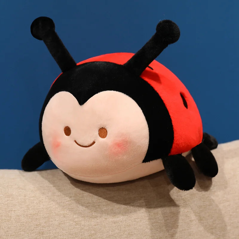 Cute Ladybug Plush Stuffed Animal Soft Insect Pillow