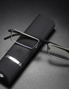 Presbyopic Glasses Man Blue Light Reading Glasses Men Metal Square Glasses