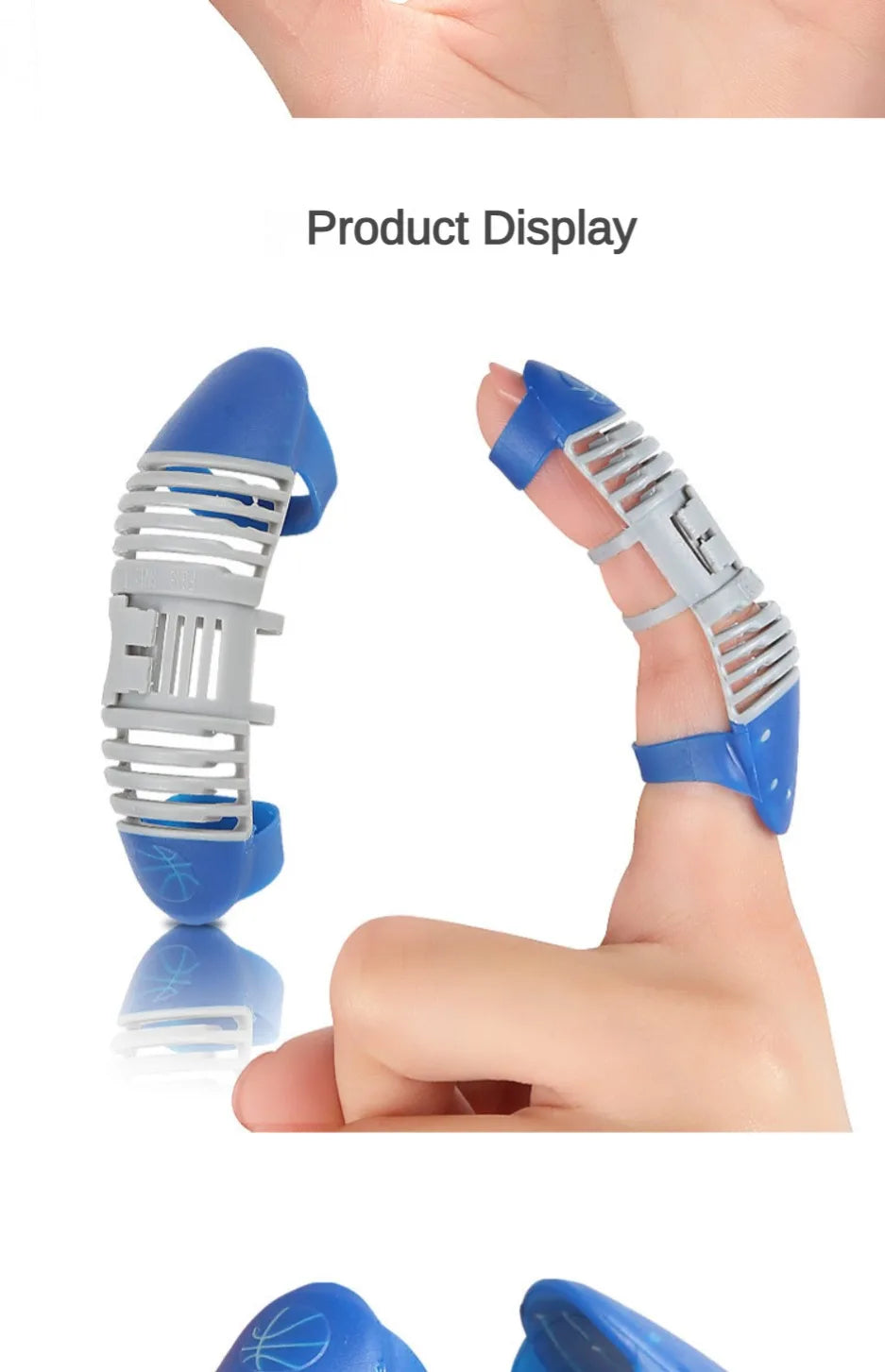 1 Pcs Finger Splint Brace Hollow Out Type Finger Brace Sleeve for Basketball Sports Decrease Pressure Finger Support Tape