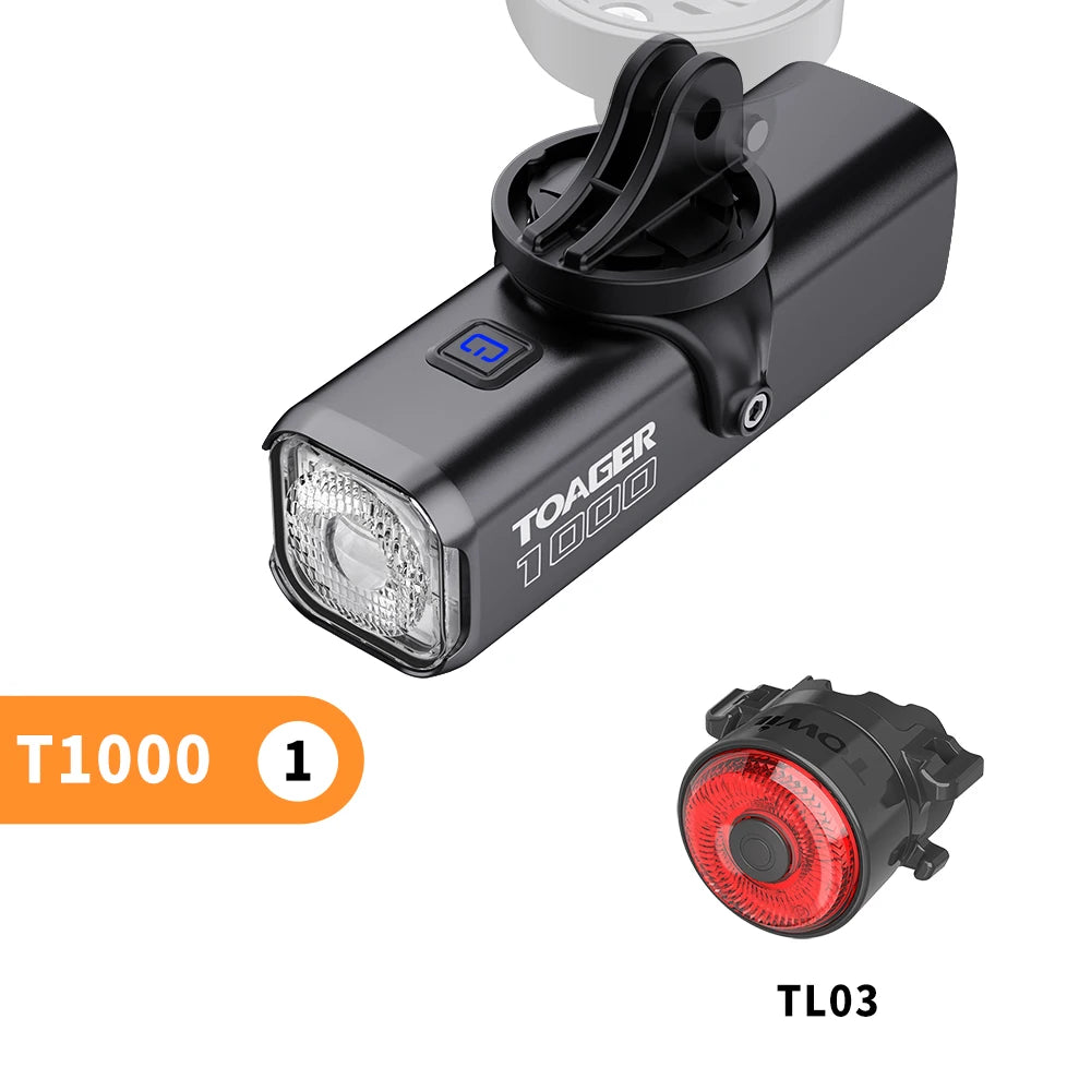 1000LM Bike Light Front Lamp Type C Rechargeable LED 21700 4500mAh Bicycle Light IPX6 Bicycle headlights Bike Accessories