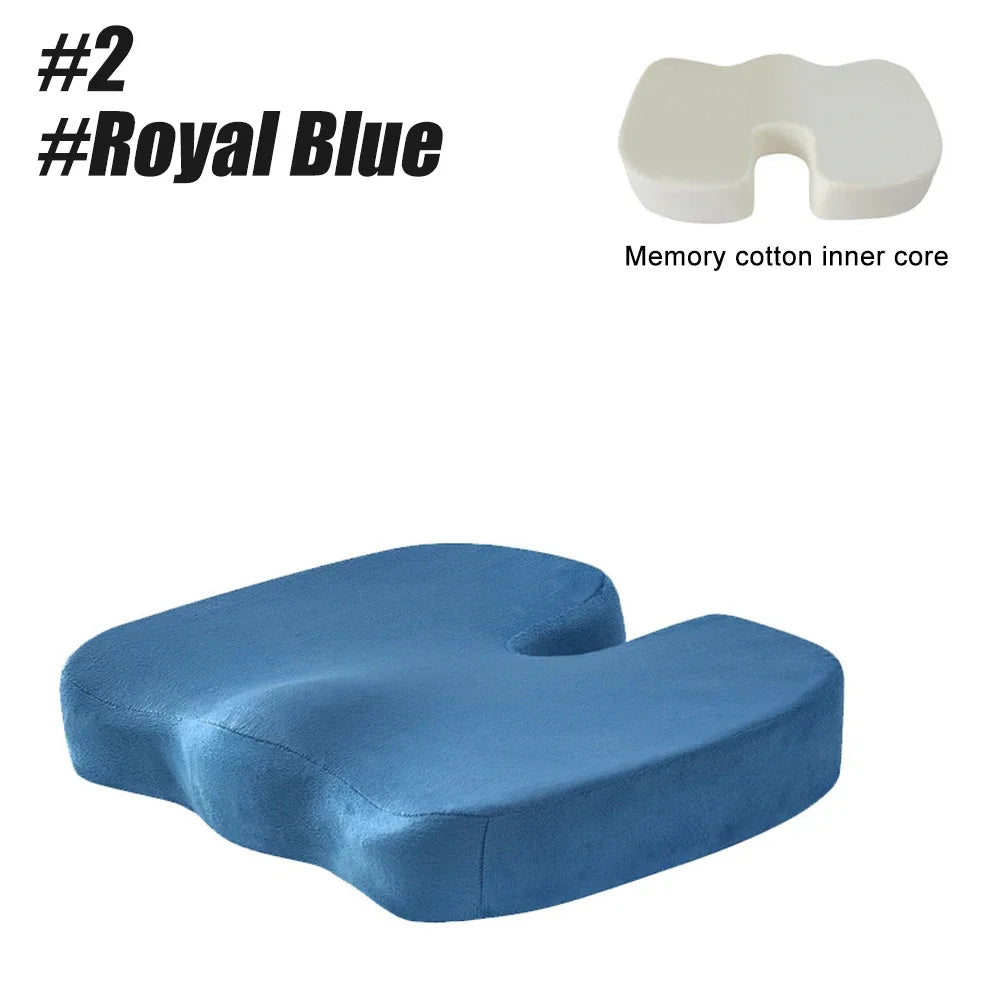 1Pcs Coccyx Seat Cushion Memory Foam U-Shaped Pillow for Chair Cushion Pad Car Office for Tailbone Pain Massage Pillow