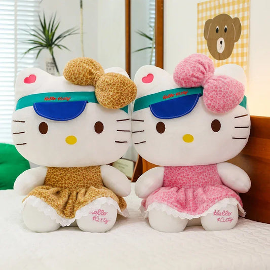 Kawaii Print Kitty Plush Toy 60 cm Soft Stuffed Doll