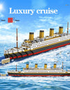 1860 pcs Blocks Titanic Cruise Ship Model Boat Model DIY Assemble Building Blocks Classical Brick Toys Xmas Gift For Children