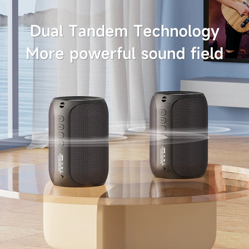 Powerful Bluetooth Speaker, Bass Wireless, LED Light, Outdoor Speakers, Subwoofer, Waterproof Sound Box Support