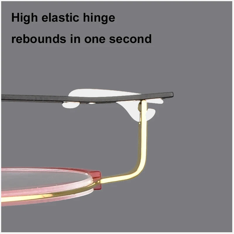 Diamond Shape Titanium Polygon Eyeglasses Frame