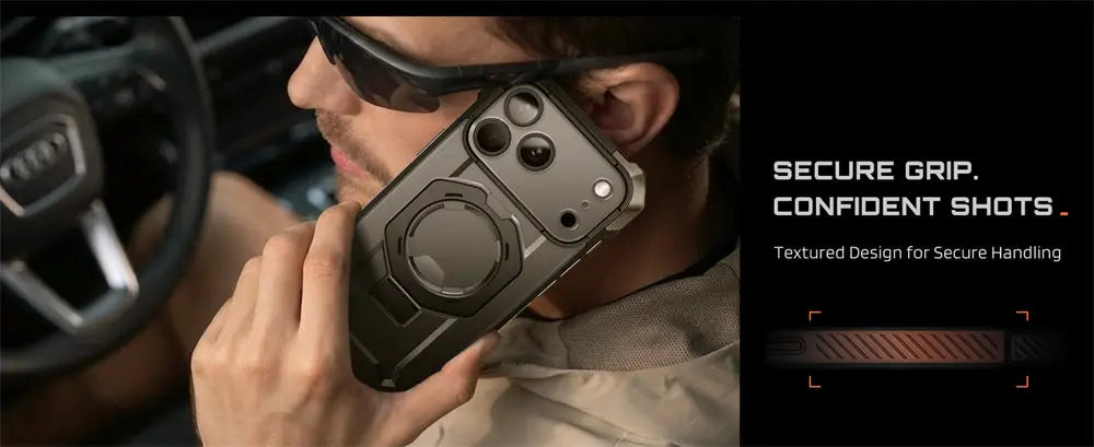 Rugged Magnetic Phone Case with Adjustable Kickstand for iPhone 17 Pro Max and iPhone 18 Pro Max