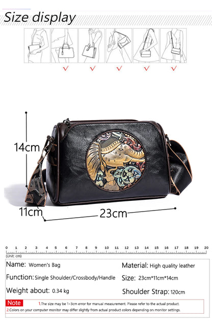 Leather Shoulder Bag Messenger Bag Crossbody Bag